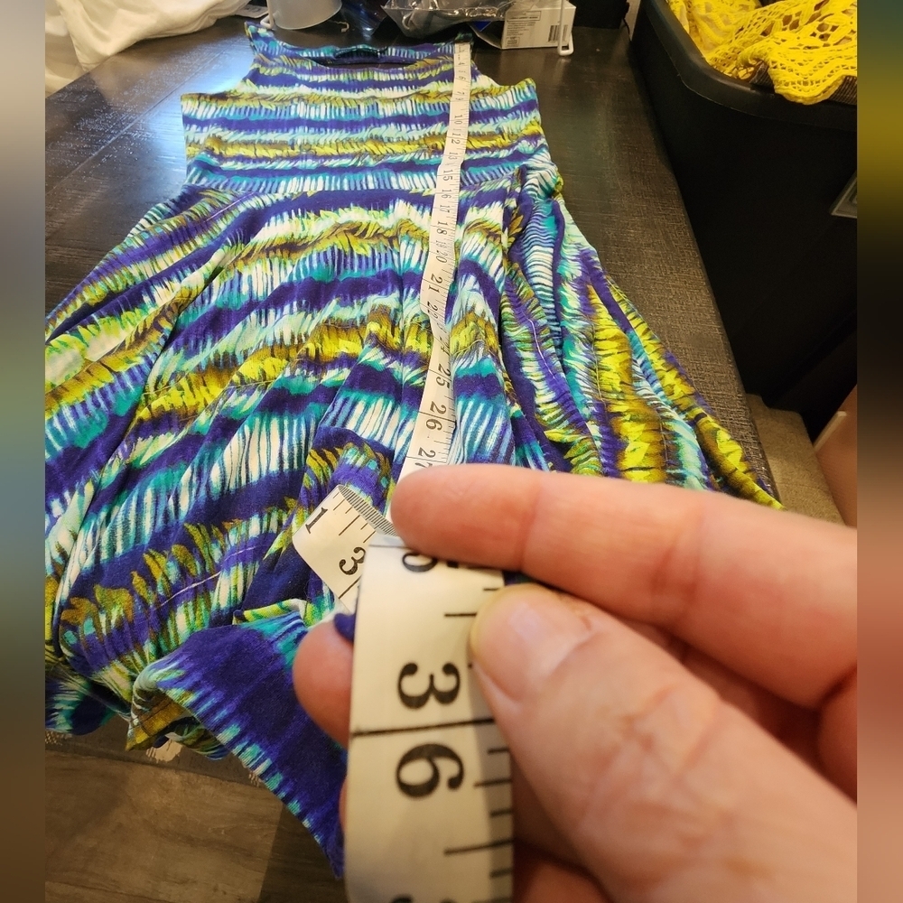 Cynthia Rowley Blue, Green and White Design Sundress - Picture 5 of 7